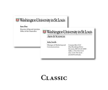 Washington University School of Medicine in St. Louis Leather Accent  Business Card Holder: Washington University - St. Louis